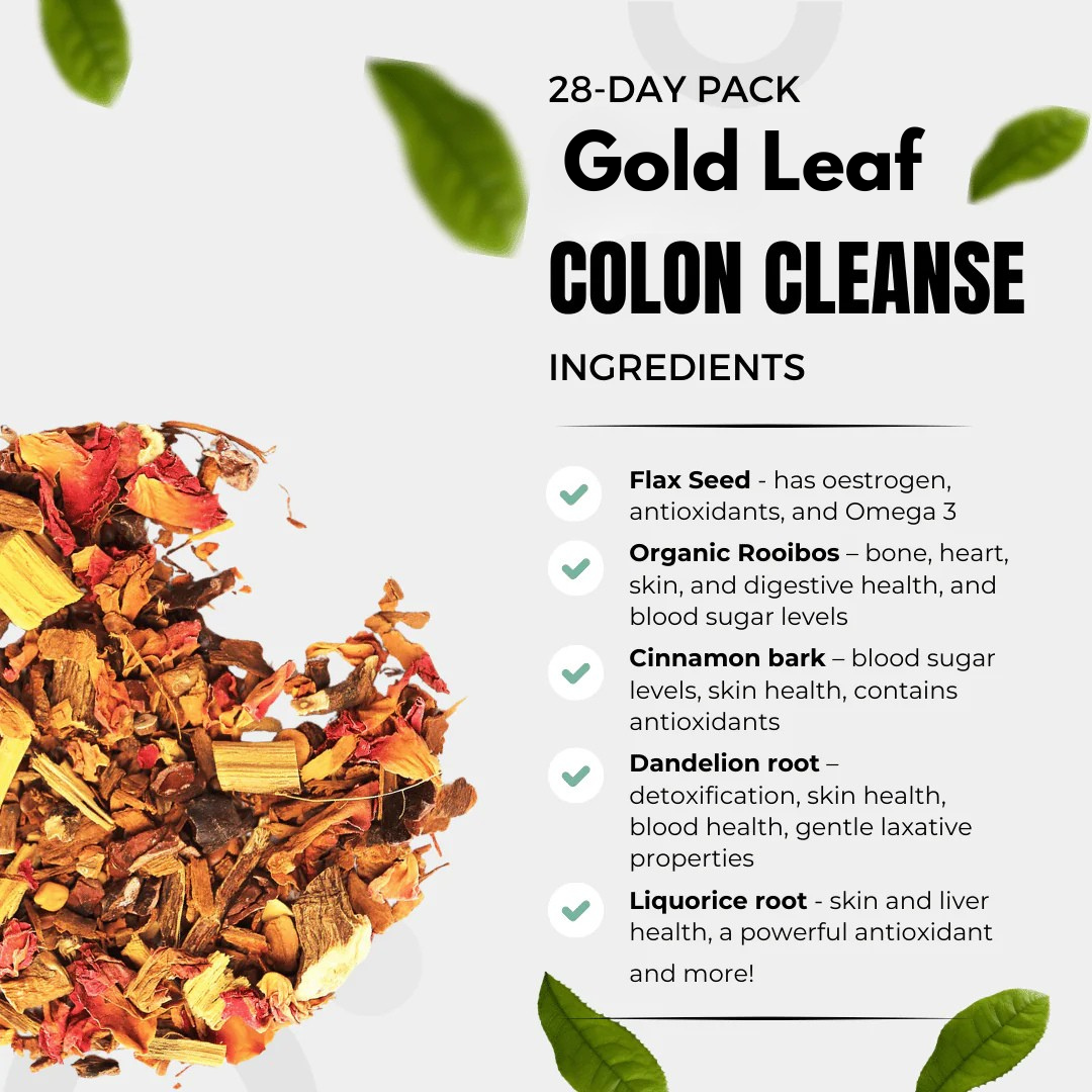 Gold Leaf Colon Cleanse Tea 28 day